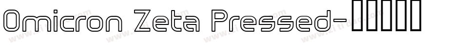 Omicron Zeta Pressed字体转换